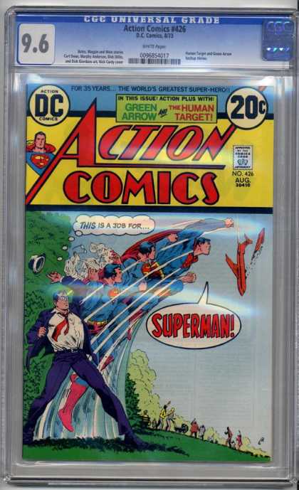 Action Comics 426 - Superman - Jet - Clark Kent - Green Arrow - The Human Target - Nick Cardy