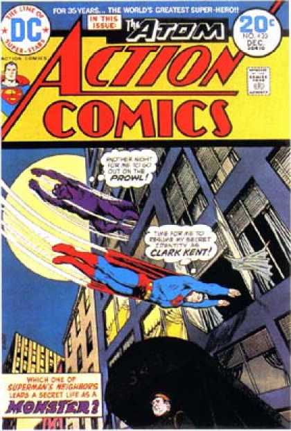 Action Comics 430 - Superman - Window - Clark Kent - The Atom - Monster - Nick Cardy