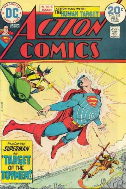 Action Comics 432 - Toymen - Target Of The Toymen - Superman - Plane - Dc - Nick Cardy