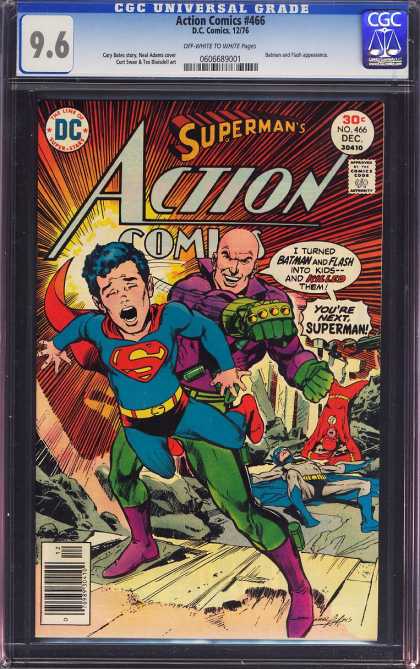 Action Comics 466 - Batman - Superman - Flash - Lex Luthor - Superboy - Neal Adams