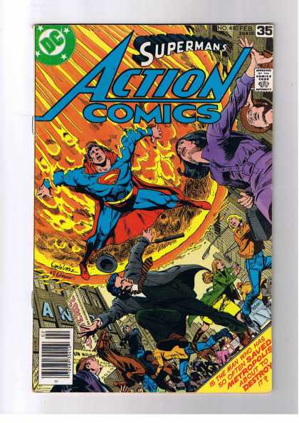 Action Comics 480 - Meteor - Crowd - Dick Giordano
