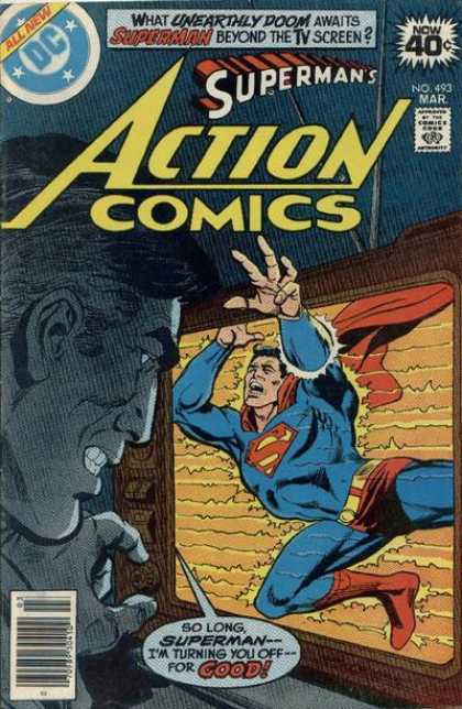 Action Comics 493 - Superman - Tv - Television - Dc - March - Dick Giordano, Ross Andru