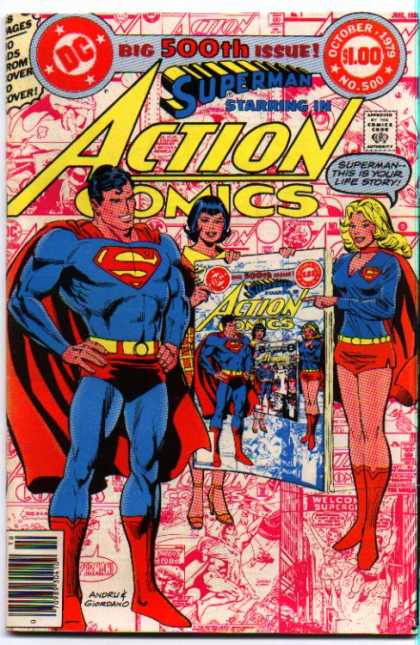 Action Comics 500 - Superman - Supergirl - Life Story - Superwoman - Capes - Dick Giordano, Ross Andru