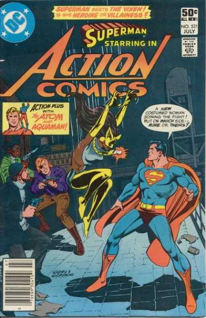 Action Comics 521 - Superman - Aquaman - Eye Patch - Urban - Black - Dick Giordano, Ross Andru
