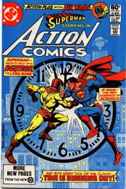 Action Comics 526 - Clock - Neutron - Superman - Daily Planet - Dick Giordano, Ross Andru