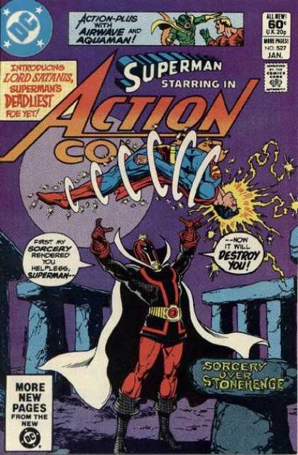 Action Comics 527 - Sorcery - Stonehenge - Lord Satanis - Superman - Ross Andru