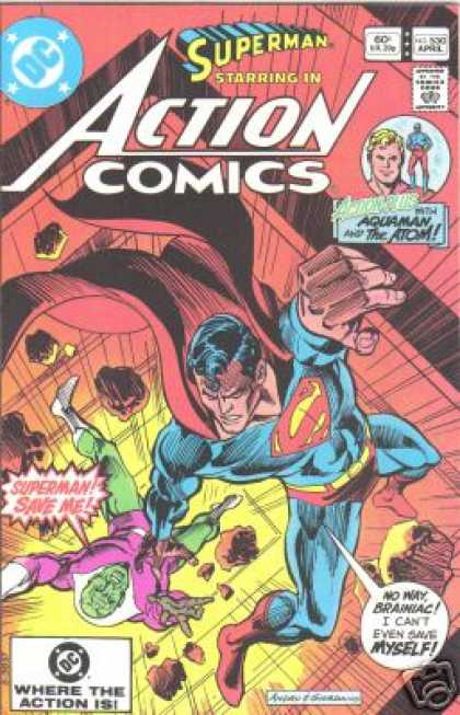 Action Comics 530 - Superman - Aquaman - Fall - Brainiac - Atom - Dick Giordano, Ross Andru