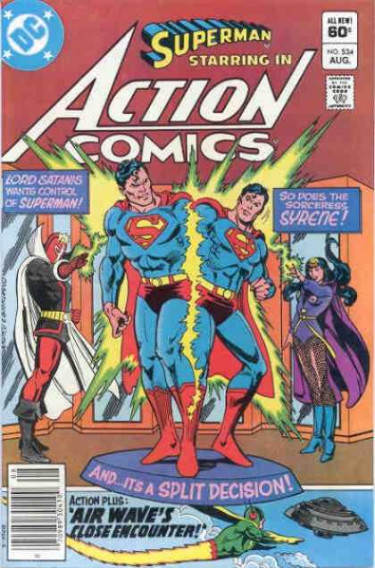 Action Comics 534 - Lord Satanis - Syrene - Superman - Sorceress Syrene - Air Wave - Dick Giordano, Ross Andru