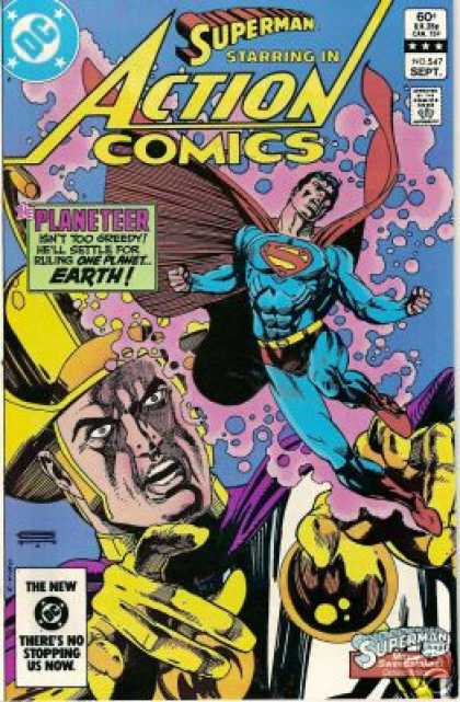 Action Comics 547 - Planeteer - Superman - Dc - Superhero - September