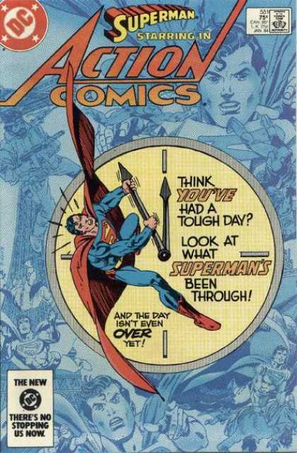 Action Comics 551 - Superman - Clock