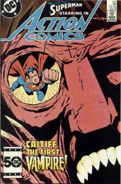 Action Comics 577 - Vampire - Superman - Caitiff - Eye - Dc - Bob Oksner, Keith Giffen