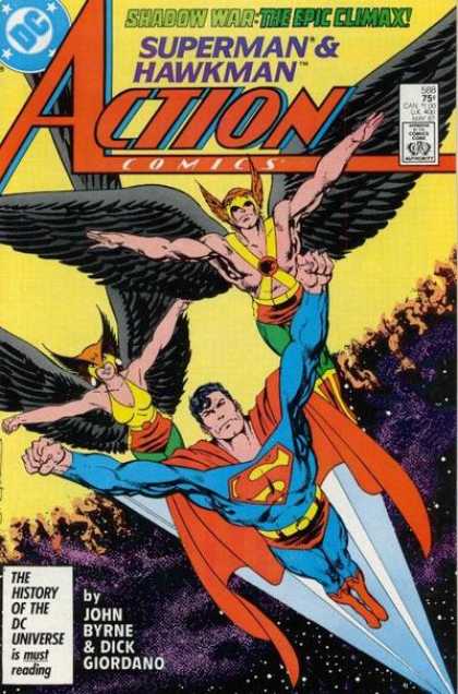 Action Comics 588 - Superman - Hawkman - John Byrne