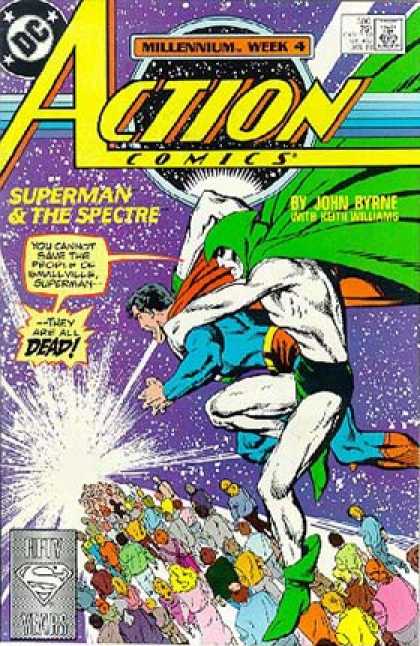 Action Comics 596 - Superman - Spectre - Dead - Smallville - John Byrne - John Byrne