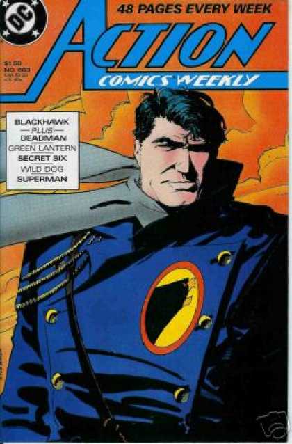 Action Comics 603 - Clouds - Superman - Dc - Blackhawk - Blue Suit - Kyle Baker