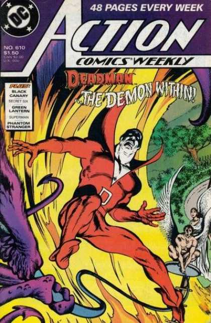 Action Comics 610 - Deadman - Demon - Flames - Angels - Angel - David Lloyd