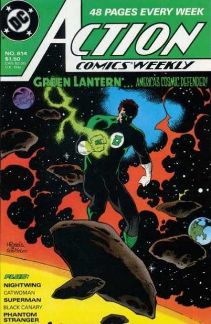 Action Comics 614 - Green Lantern - Space - Sun - Earth - Nightwing - Mike Mignola, Ty Templeton