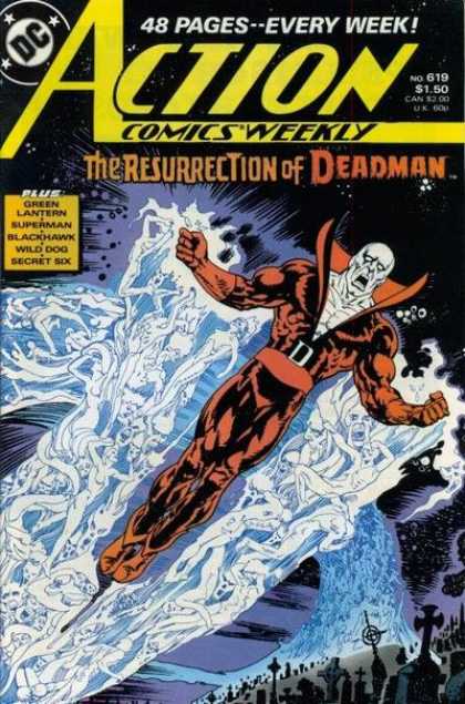 Action Comics 619 - Deadman - Ghosts - Graveyard - Space - Esteban Maroto