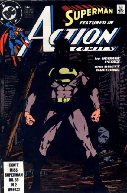 Action Comics 644 - Superman - Perez - Shadow - George Perez - Brett Breeding - George Perez