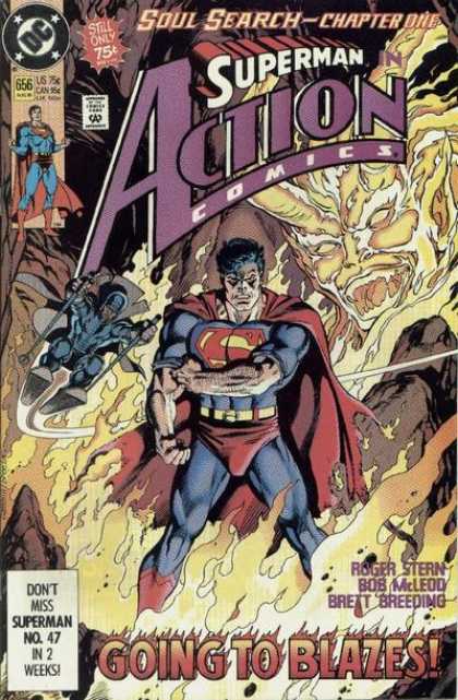 Action Comics 656 - Superman - Devil - Fire - Hell - Kerry Gammill