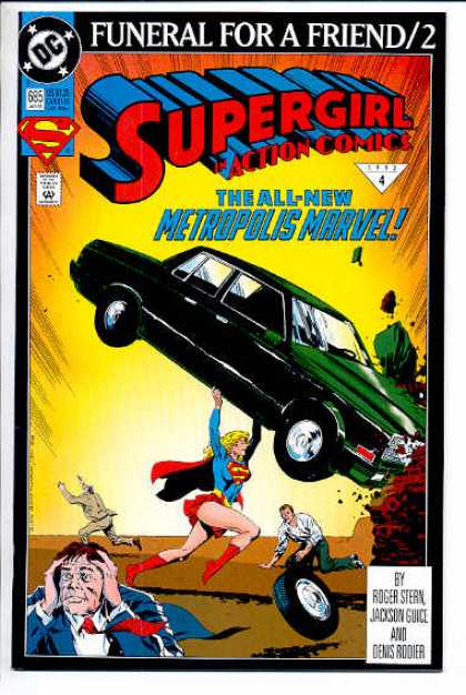 Action Comics 685 - Supergirl - Car