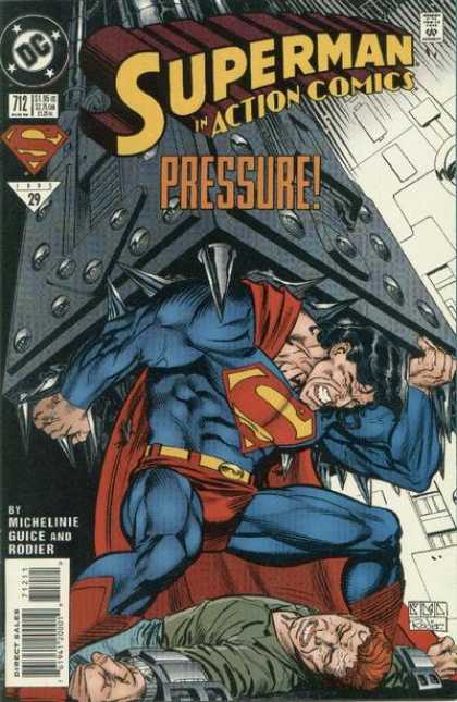 Action Comics 712 - Pressure - Superman - Spikes - Struggles - Michelini Guice