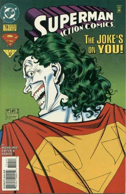 Action Comics 714 - Joker - Superman - Dc - Cape - Super Hero - Denis Rodier
