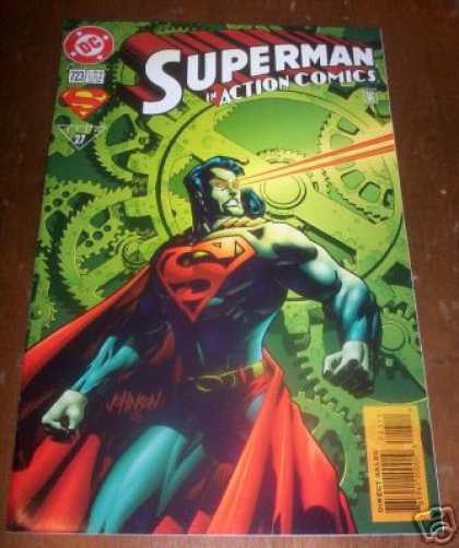 Action Comics 723 - Gears - Eyes - Superman