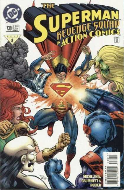 Action Comics 730 - Superman - Revenge Squad - Dc - Dc Comics - Super-man - Denis Rodier, Tom Grummett