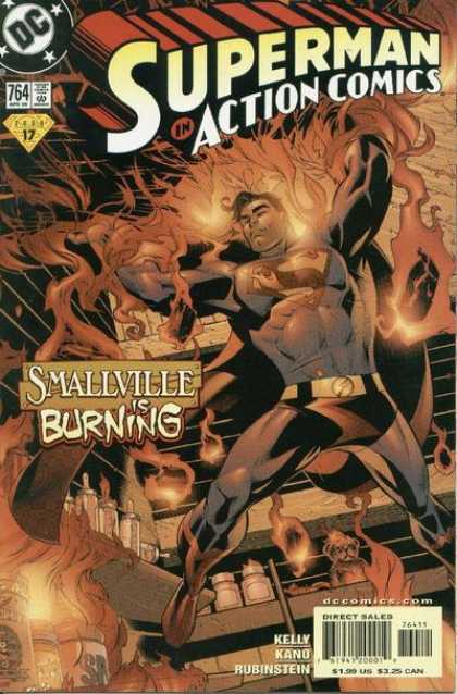 Action Comics 764 - Burning - Superman - Smallville - Dc - Smallvill - John Dell
