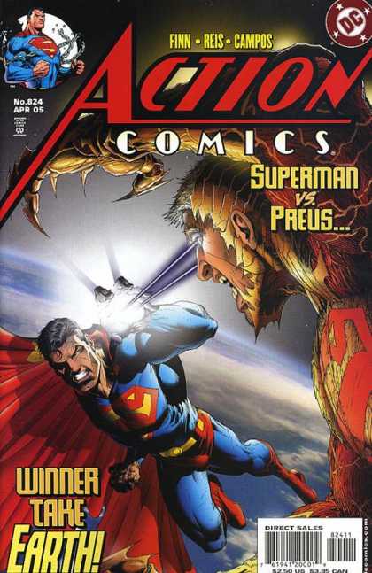 Action Comics 824 - Superman - Preus - Earth - Claw - Laser Eyes