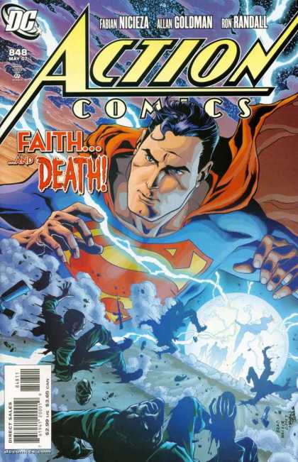 Action Comics 848 - Superman - Red Cape - Lightning - Planet - Universe - Robin Riggs
