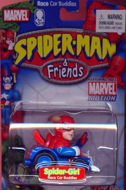 Action Figure Boxes - Spider-Girl Race Car Buddies