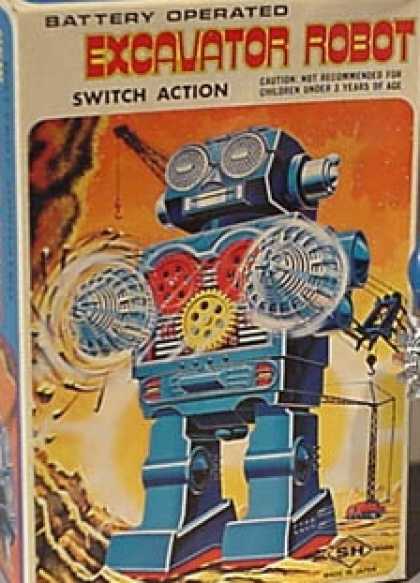 Action Figure Boxes - Excavator Robot