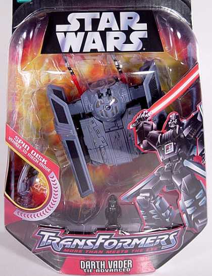 Action Figure Boxes - Star Wars Transformers: Darth Vader/ TIE Advanced