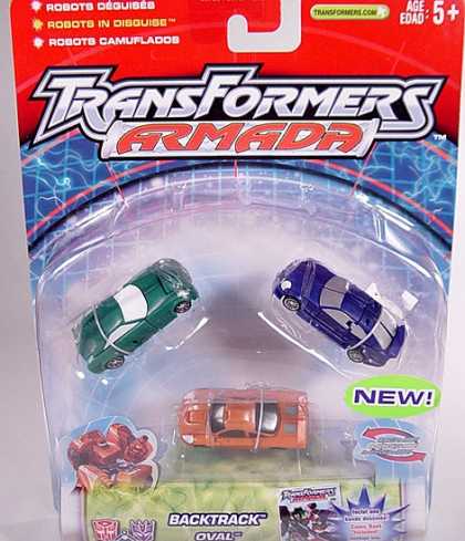 Action Figure Boxes - Transformers Armada: Backtrack, Oval