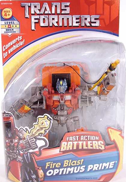Action Figure Boxes - Transformers: Fire Blast Optimus Prime