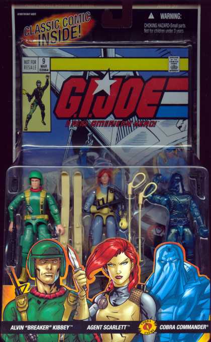 Action Figure Boxes - G.I. Joe: Alvin Kibbey, Agent Scarlett, Cobra Commander