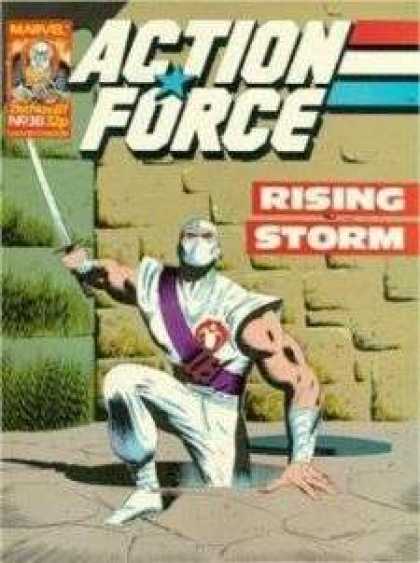 Action Force 38 - Action Force - Rising Storm - Ninja - Sword - Purple Sash