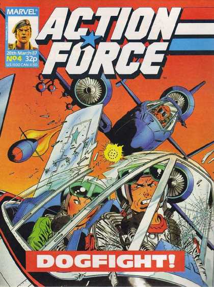 Action Force 4 - Aircraft - Airplanes - Pilots - Marvel - Dogfight