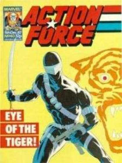 Action Force 40 - Eye Of The Tiger - Ninja - Sword - Snake Eyes - Gi Joe