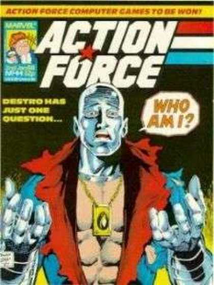 Action Force 44 - G I Joe - Destro - Who Am I - Marvel - Silver
