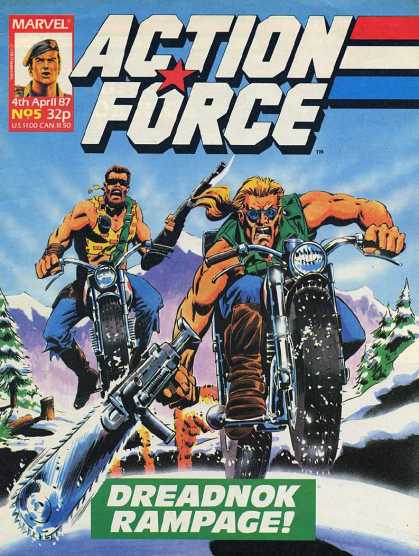 Action Force 5 - Marvel - Byke - Guns - Men - Snow