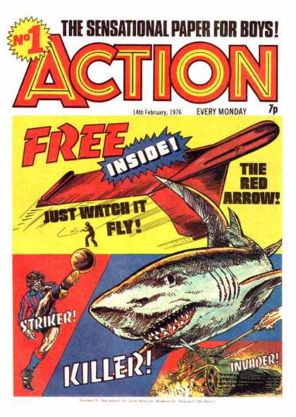 Action 1 - Red Arrow - Fly - Striker - Killer - Invader