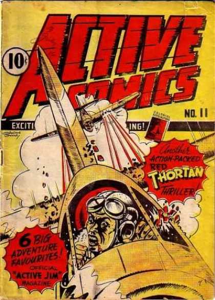 Active Comics 11 - Adventure - Attack - Airplanes - Thriller - Red Thortan