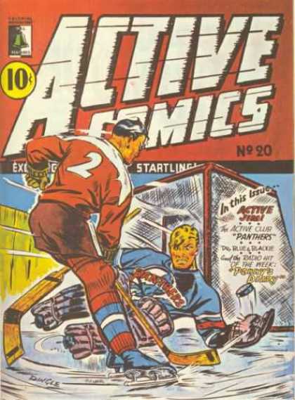 Active Comics 20 - Panthers - Goal - Puck - Hockey - Ice