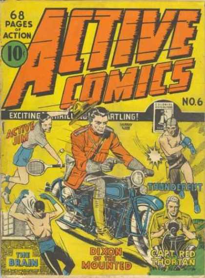 Active Comics 6 - Active Jim - Thunderfist - Motorcycle - Tennis - The Brain