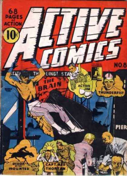 Active Comics 8 - 68 Pages Of Action - Brain - Man - Thunderfist - Active Jim