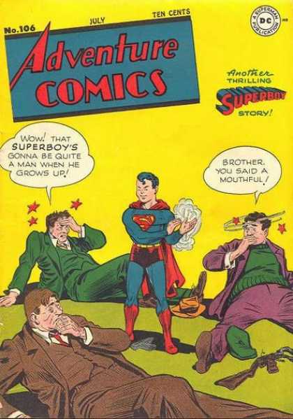 Adventure Comics 106 - Superboy - Stars - Gun - Goons - Guns