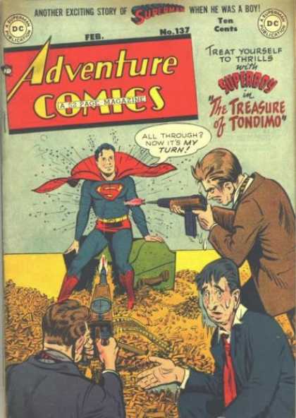 Adventure Comics 137 - Superman - Bullets - George Roussos