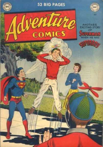 Adventure Comics 154 - Superboy - Superman - Beanie - Blowing - Blow